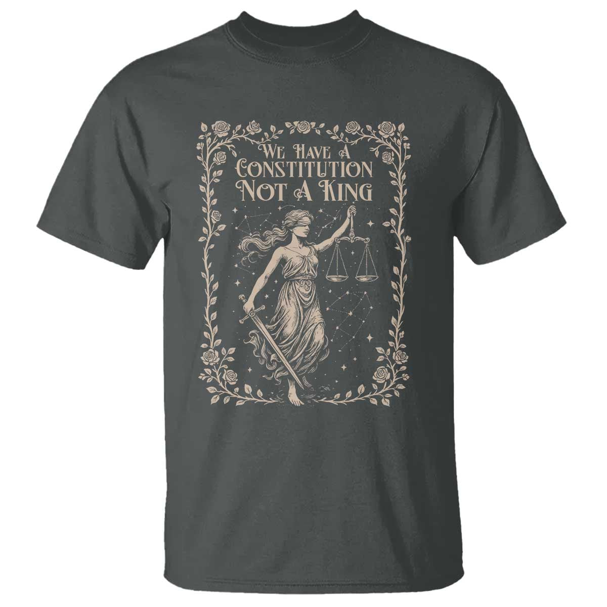No Kings in America T Shirt We Have A Constitution Not A King Resist - Wonder Print Shop