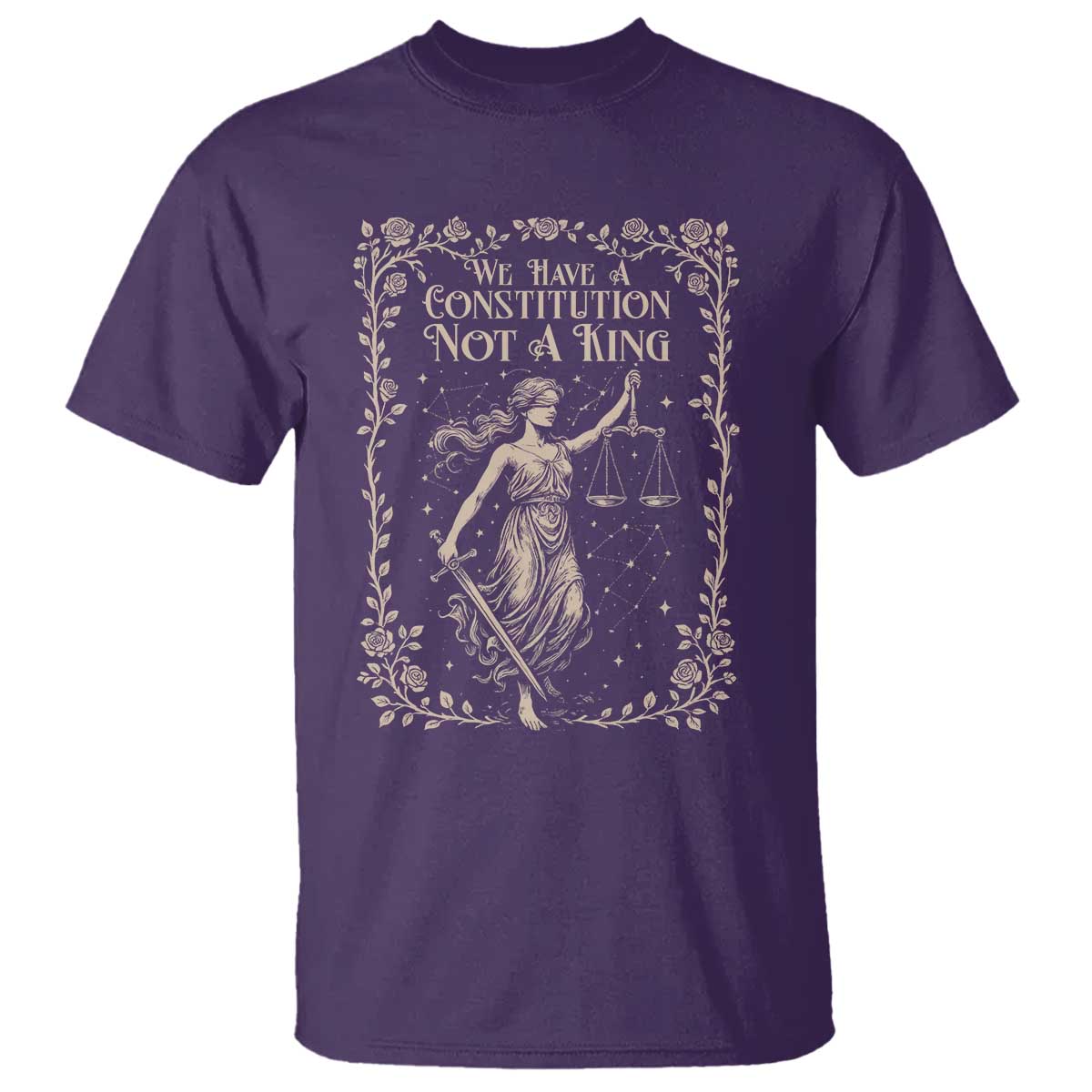 No Kings in America T Shirt We Have A Constitution Not A King Resist - Wonder Print Shop