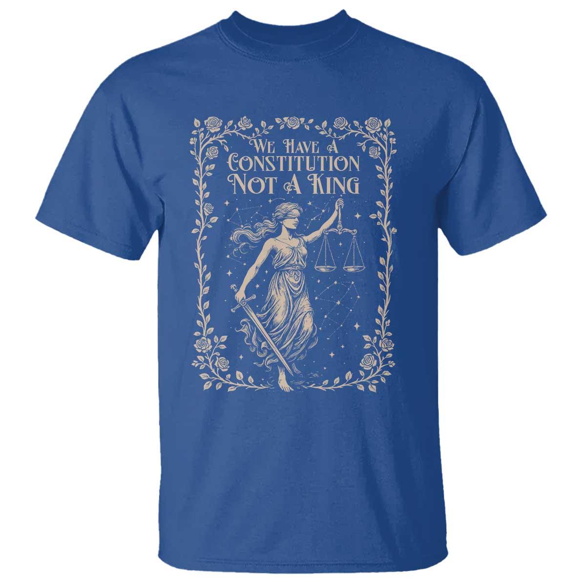 No Kings in America T Shirt We Have A Constitution Not A King Resist - Wonder Print Shop