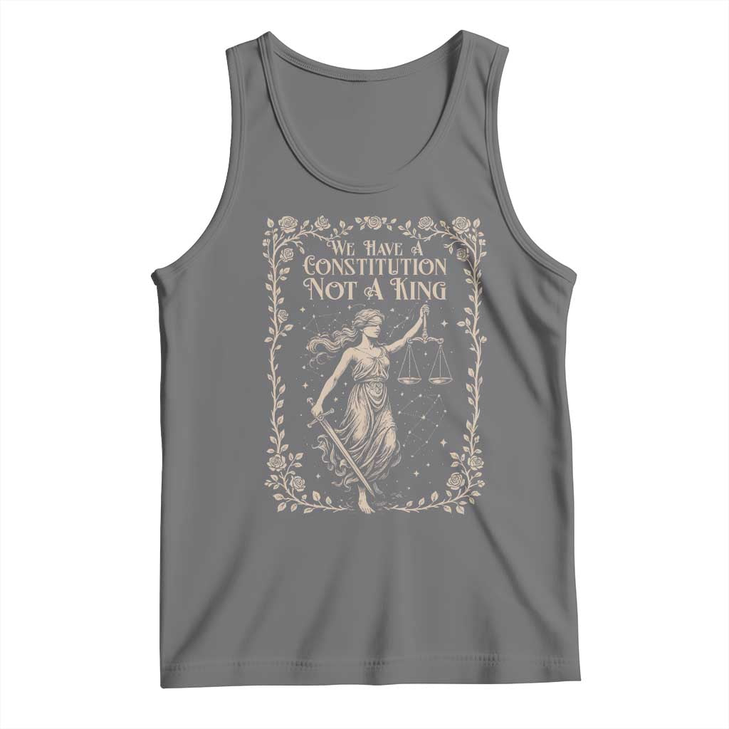 No Kings in America Tank Top We Have A Constitution Not A King Resist - Wonder Print Shop