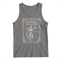 No Kings in America Tank Top We Have A Constitution Not A King Resist - Wonder Print Shop