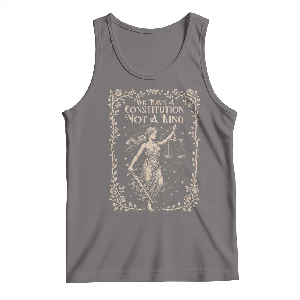 No Kings in America Tank Top We Have A Constitution Not A King Resist - Wonder Print Shop