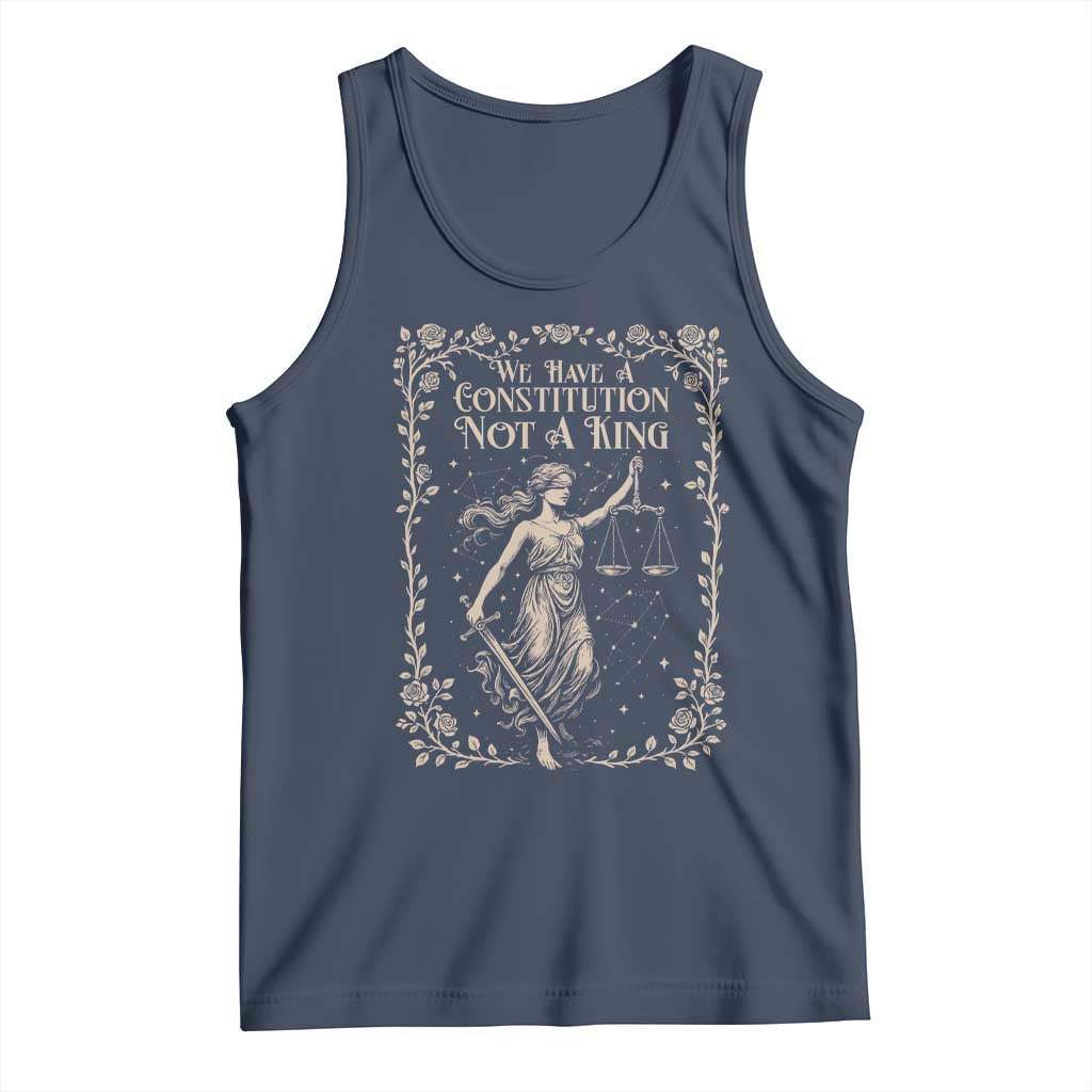 No Kings in America Tank Top We Have A Constitution Not A King Resist - Wonder Print Shop