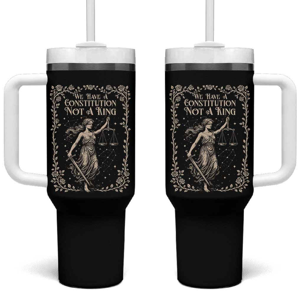 No Kings in America Tumbler With Handle We Have A Constitution Not A King Resist - Wonder Print Shop