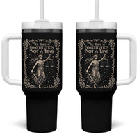 No Kings in America Tumbler With Handle We Have A Constitution Not A King Resist - Wonder Print Shop
