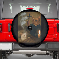 Funny Exorcist Cat Meme Spare Tire Cover Dark Humor Cat - Wonder Print Shop