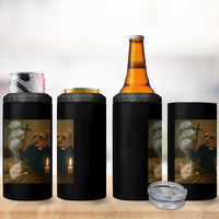 Funny Exorcist Cat Meme 4 in 1 Can Cooler Tumbler Dark Humor Cat - Wonder Print Shop