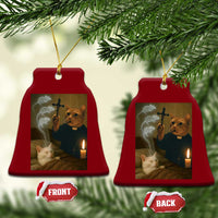 Funny Exorcist Cat Meme Ceramic Ornament Dark Humor Cat - Wonder Print Shop