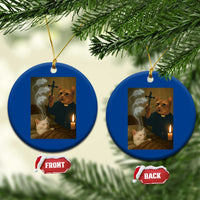 Funny Exorcist Cat Meme Ceramic Ornament Dark Humor Cat - Wonder Print Shop