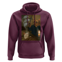 Funny Exorcist Cat Meme Hoodie Dark Humor Cat - Wonder Print Shop