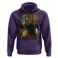 Funny Exorcist Cat Meme Hoodie Dark Humor Cat - Wonder Print Shop