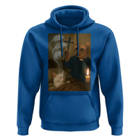 Funny Exorcist Cat Meme Hoodie Dark Humor Cat - Wonder Print Shop