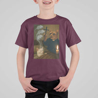 Funny Exorcist Cat Meme T Shirt For Kid Dark Humor Cat - Wonder Print Shop