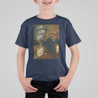 Funny Exorcist Cat Meme T Shirt For Kid Dark Humor Cat - Wonder Print Shop