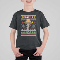 Leg Lamp Ugly Christmas T Shirt For Kid Funny Xmas Movie Fragile - Wonder Print Shop