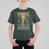 Leg Lamp Ugly Christmas T Shirt For Kid Funny Xmas Movie Fragile - Wonder Print Shop