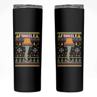 Leg Lamp Ugly Christmas Skinny Tumbler Funny Xmas Movie Fragile - Wonder Print Shop