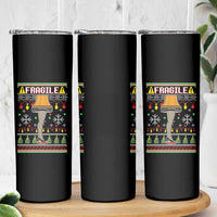 Leg Lamp Ugly Christmas Skinny Tumbler Funny Xmas Movie Fragile - Wonder Print Shop