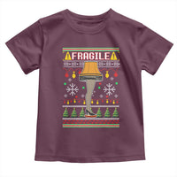 Leg Lamp Ugly Christmas Toddler T Shirt Funny Xmas Movie Fragile - Wonder Print Shop