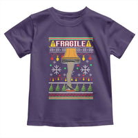 Leg Lamp Ugly Christmas Toddler T Shirt Funny Xmas Movie Fragile - Wonder Print Shop