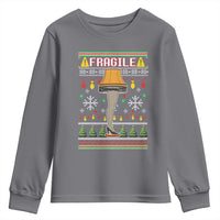 Leg Lamp Ugly Christmas Youth Sweatshirt Funny Xmas Movie Fragile - Wonder Print Shop