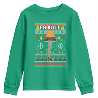 Leg Lamp Ugly Christmas Youth Sweatshirt Funny Xmas Movie Fragile - Wonder Print Shop