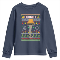 Leg Lamp Ugly Christmas Youth Sweatshirt Funny Xmas Movie Fragile - Wonder Print Shop