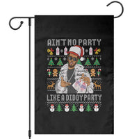 Funny Christmas Diddy Garden Flag Aint No Party Like A Diddy Party Baby Oil Ugly Xmas - Wonder Print Shop