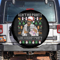 Funny Christmas Diddy Spare Tire Cover Aint No Party Like A Diddy Party Baby Oil Ugly Xmas - Wonder Print Shop