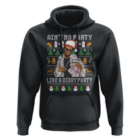 Funny Christmas Diddy Hoodie Aint No Party Like A Diddy Party Baby Oil Ugly Xmas - Wonder Print Shop