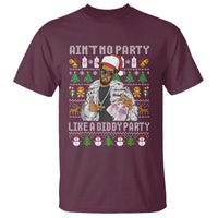 Funny Christmas Diddy T Shirt Aint No Party Like A Diddy Party Baby Oil Ugly Xmas - Wonder Print Shop