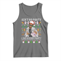 Funny Christmas Diddy Tank Top Aint No Party Like A Diddy Party Baby Oil Ugly Xmas - Wonder Print Shop