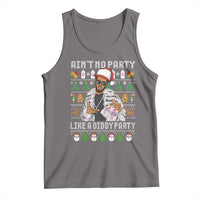 Funny Christmas Diddy Tank Top Aint No Party Like A Diddy Party Baby Oil Ugly Xmas - Wonder Print Shop