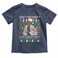 Funny Christmas Diddy Toddler T Shirt Aint No Party Like A Diddy Party Baby Oil Ugly Xmas - Wonder Print Shop