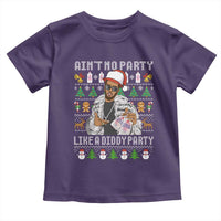 Funny Christmas Diddy Toddler T Shirt Aint No Party Like A Diddy Party Baby Oil Ugly Xmas - Wonder Print Shop