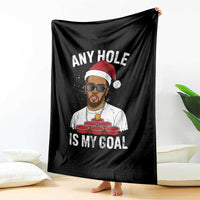 Funny Christmas Diddy Throw Blanket Any Hole is My Goal - Wonder Print Shop