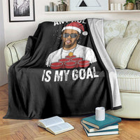 Funny Christmas Diddy Throw Blanket Any Hole is My Goal - Wonder Print Shop