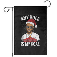 Funny Christmas Diddy Garden Flag Any Hole is My Goal - Wonder Print Shop
