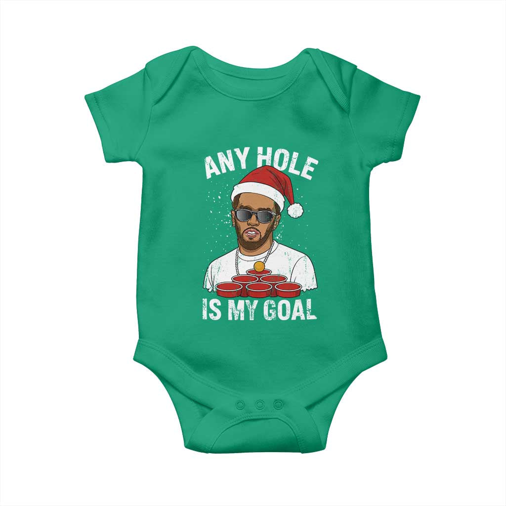 Funny Christmas Diddy Baby Onesie Any Hole is My Goal - Wonder Print Shop