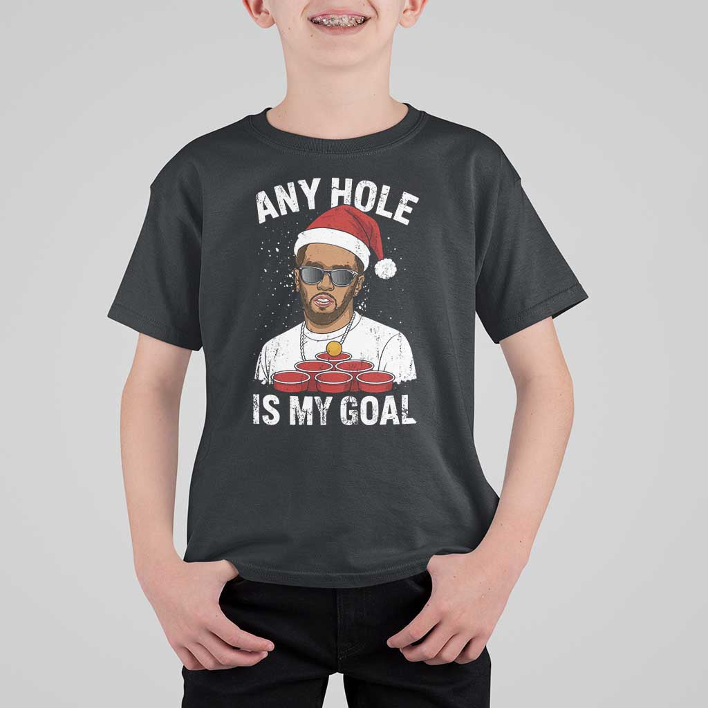Funny Christmas Diddy T Shirt For Kid Any Hole is My Goal - Wonder Print Shop