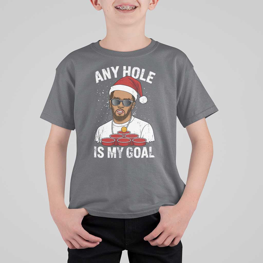 Funny Christmas Diddy T Shirt For Kid Any Hole is My Goal - Wonder Print Shop