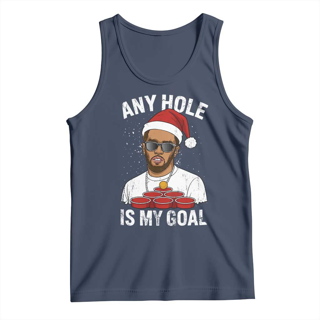 Funny Christmas Diddy Tank Top Any Hole is My Goal - Wonder Print Shop