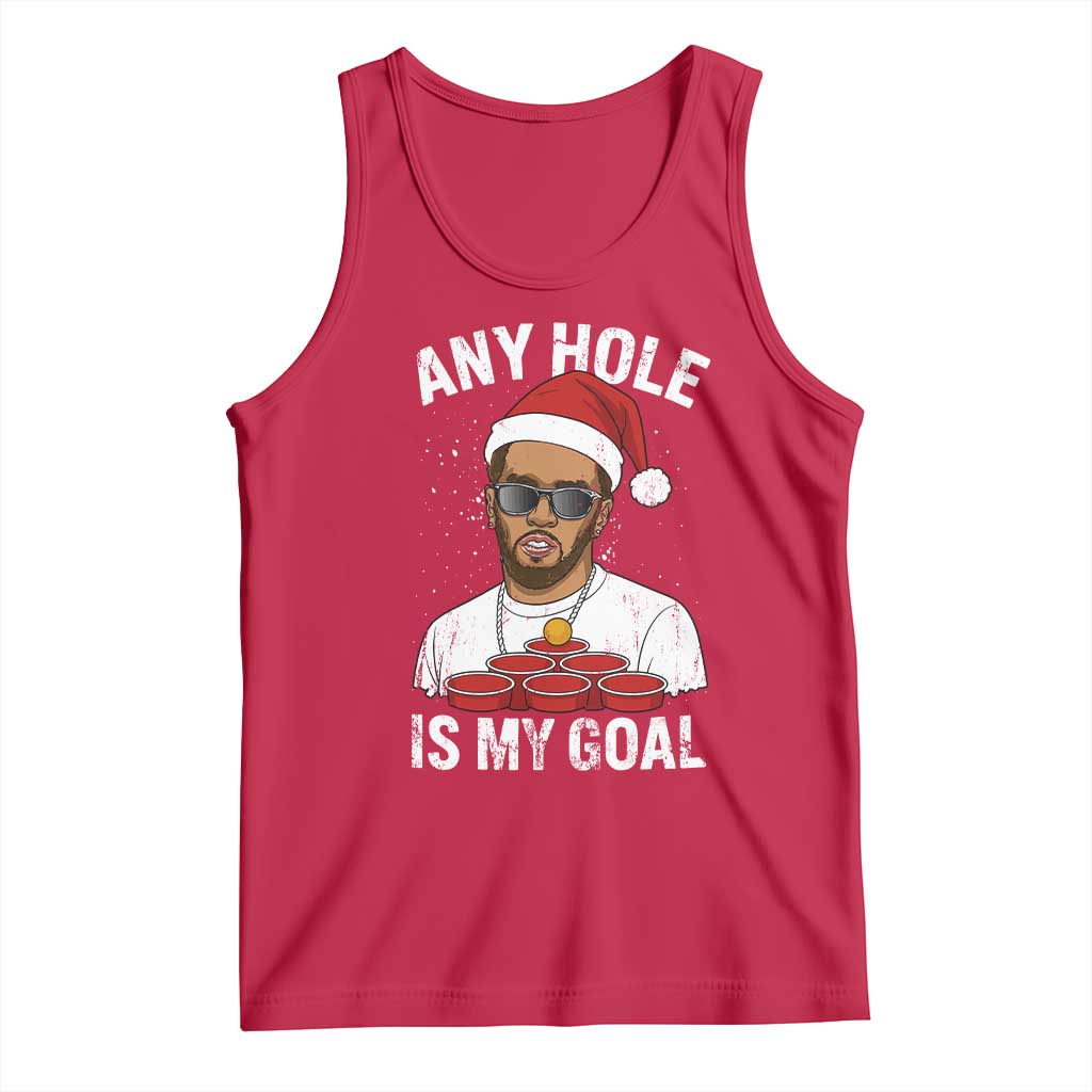 Funny Christmas Diddy Tank Top Any Hole is My Goal - Wonder Print Shop