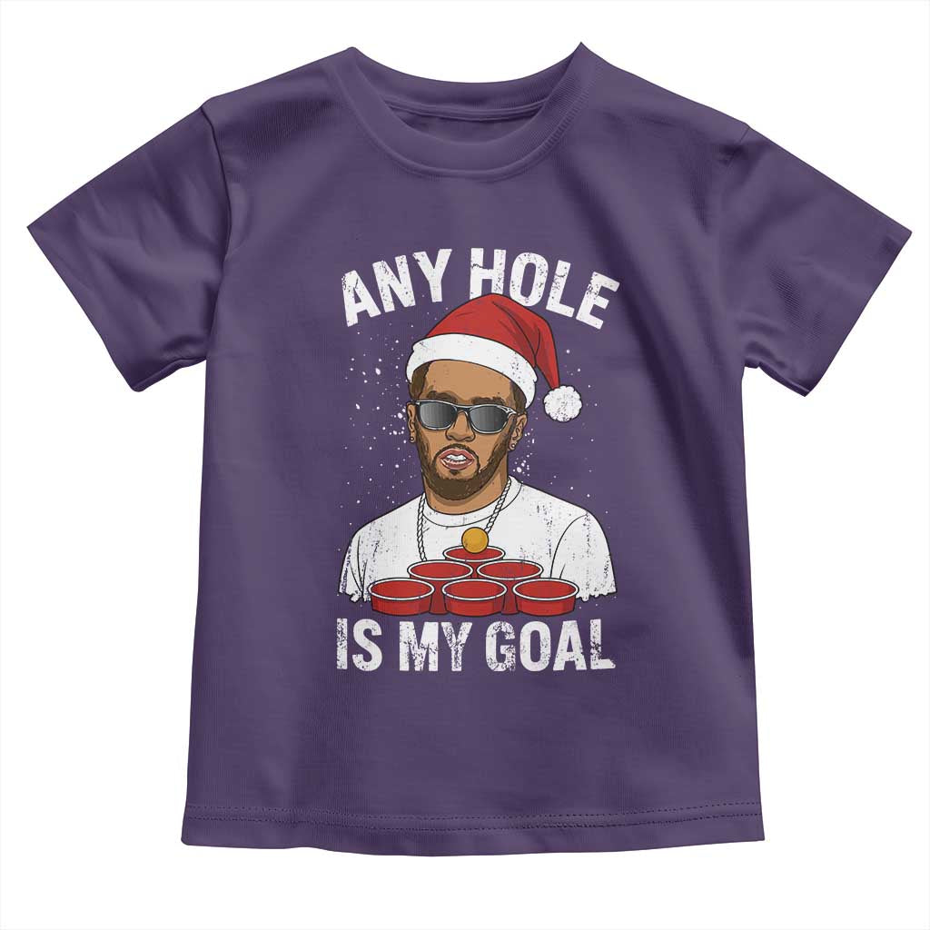 Funny Christmas Diddy Toddler T Shirt Any Hole is My Goal - Wonder Print Shop