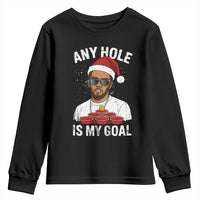 Funny Christmas Diddy Youth Sweatshirt Any Hole is My Goal - Wonder Print Shop