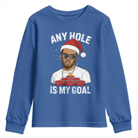 Funny Christmas Diddy Youth Sweatshirt Any Hole is My Goal - Wonder Print Shop