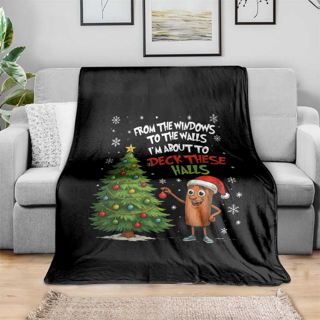 Funny Christmas Italian Brainrot Throw Blanket Funny Memes From The Windows to the Walls I'm About To - Wonder Print Shop