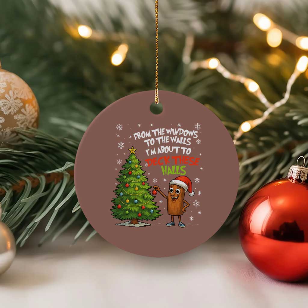 Funny Xmas Italian Brainrot Ceramic Ornament Funny Memes From The Windows to the Walls I'm About To - Wonder Print Shop