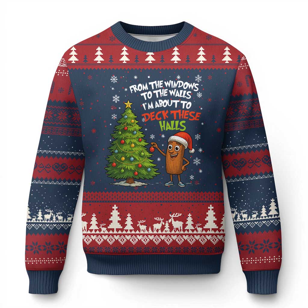 Funny Xmas Italian Brainrot Ugly Christmas Sweater Funny Memes From The Windows to the Walls I'm About To - Wonder Print Shop