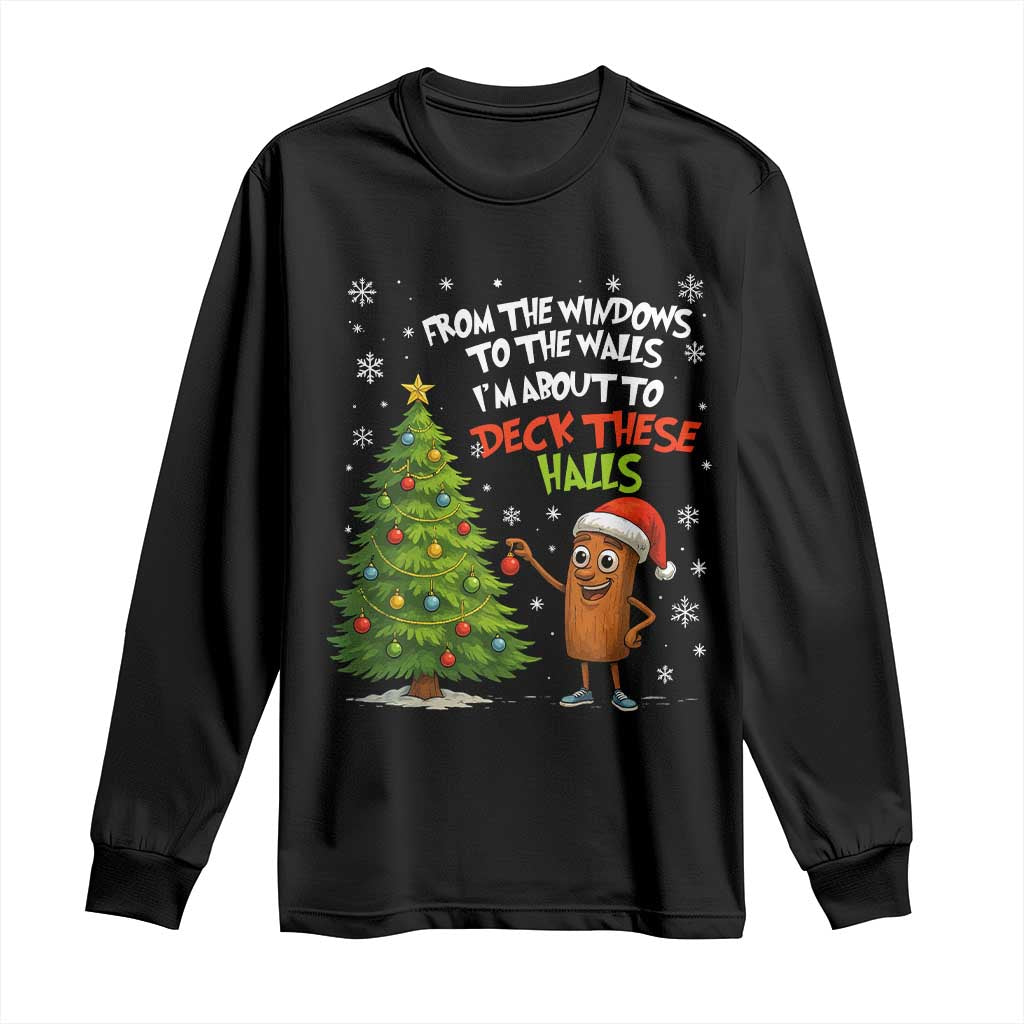 Funny Christmas Italian Brainrot Long Sleeve Shirt Funny Memes From The Windows to the Walls I'm About To - Wonder Print Shop